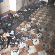 У Львові горіло сміття у під’їзді на Площі Ринок(ФОТО) У Львові горіло сміття у під’їзді на Площі Ринок(ФОТО)