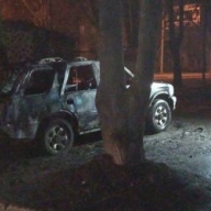 В Ивано-Франковске взорвали внедорожник В Ивано-Франковске взорвали внедорожник