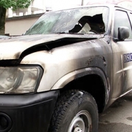 Поджог автомобиля ОБСЕ на Прикарпатье: подробности Поджог автомобиля ОБСЕ на Прикарпатье: подробности